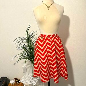 Bright Chevron print skirt